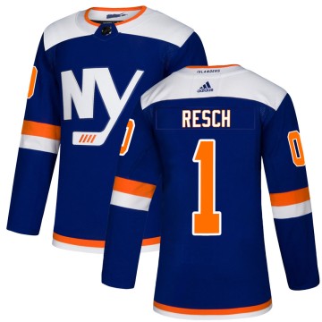 Authentic Adidas Youth Glenn Resch New York Islanders Alternate Jersey - Blue