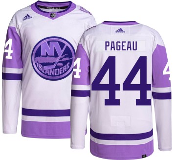 Authentic Adidas Youth Jean-Gabriel Pageau New York Islanders Hockey Fights Cancer Jersey -