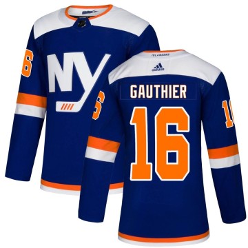 Authentic Adidas Youth Julien Gauthier New York Islanders Alternate Jersey - Blue