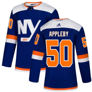 Authentic Adidas Youth Kenneth Appleby New York Islanders Alternate Jersey - Blue
