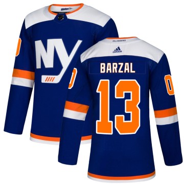 Authentic Adidas Youth Mathew Barzal New York Islanders Alternate Jersey - Blue