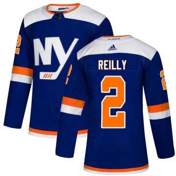 Authentic Adidas Youth Mike Reilly New York Islanders Alternate Jersey - Blue