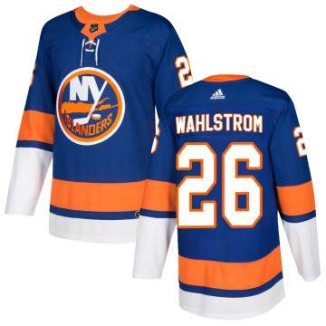 Authentic Adidas Youth Oliver Wahlstrom New York Islanders Royal Home Jersey - Olive