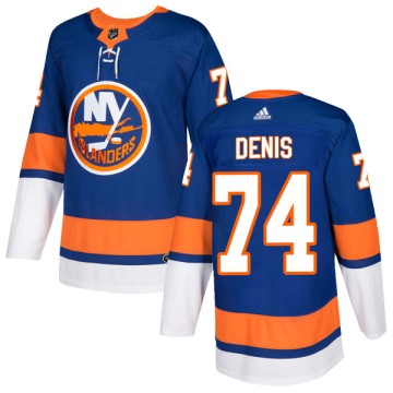 Authentic Adidas Youth Travis St. Denis New York Islanders Home Jersey - Royal