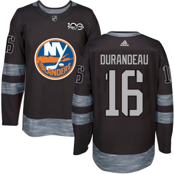 Authentic Men's Arnaud Durandeau New York Islanders 1917-2017 100th Anniversary Jersey - Black