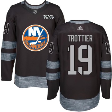 Authentic Men's Bryan Trottier New York Islanders 1917-2017 100th Anniversary Jersey - Black