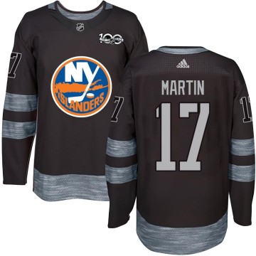 Authentic Men's Matt Martin New York Islanders 1917-2017 100th Anniversary Jersey - Black