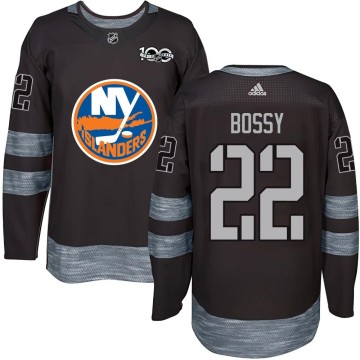 Authentic Men's Mike Bossy New York Islanders 1917-2017 100th Anniversary Jersey - Black