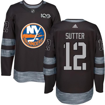 Authentic Youth Duane Sutter New York Islanders 1917-2017 100th Anniversary Jersey - Black