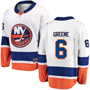 Breakaway Fanatics Branded Men's Andy Greene New York Islanders Away Jersey - White