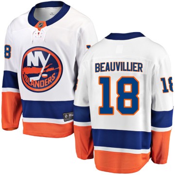 Breakaway Fanatics Branded Men's Anthony Beauvillier New York Islanders Away Jersey - White