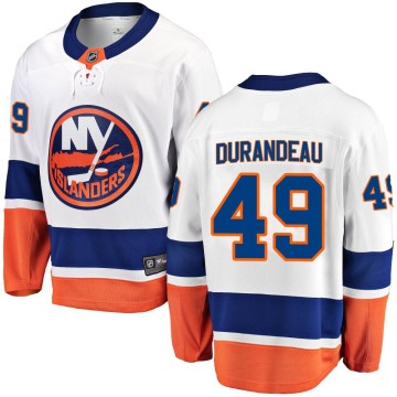 Breakaway Fanatics Branded Men's Arnaud Durandeau New York Islanders Away Jersey - White