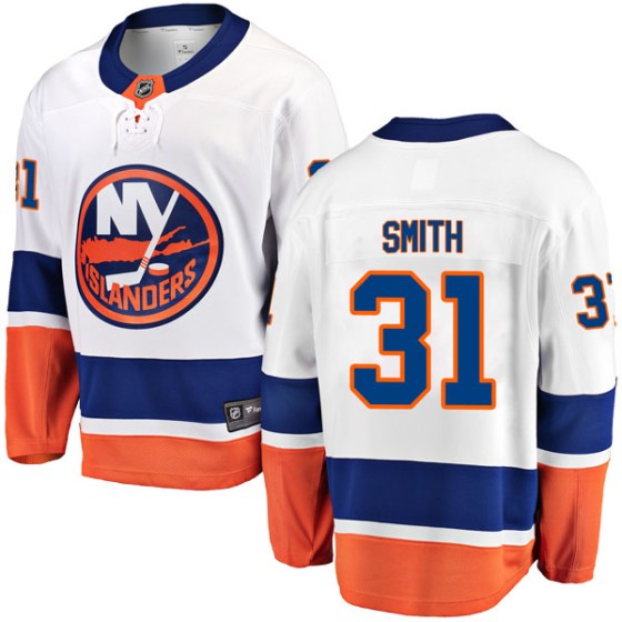 Breakaway Fanatics Branded Men's Billy Smith New York Islanders Away Jersey - White