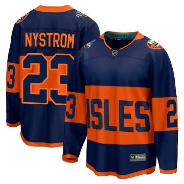Breakaway Fanatics Branded Men's Bob Nystrom New York Islanders 2024 Stadium Series Jersey - Navy