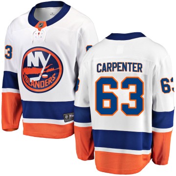 Breakaway Fanatics Branded Men's Bobo Carpenter New York Islanders Away Jersey - White