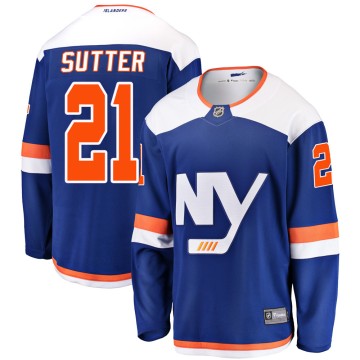 Breakaway Fanatics Branded Men's Brent Sutter New York Islanders Alternate Jersey - Blue