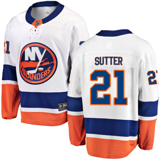 Breakaway Fanatics Branded Men's Brent Sutter New York Islanders Away Jersey - White