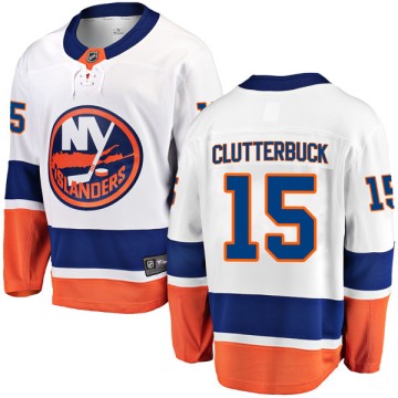 Breakaway Fanatics Branded Men's Cal Clutterbuck New York Islanders Away Jersey - White