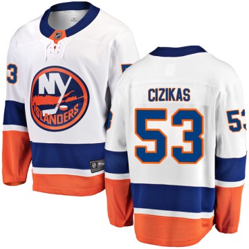 Breakaway Fanatics Branded Men's Casey Cizikas New York Islanders Away Jersey - White
