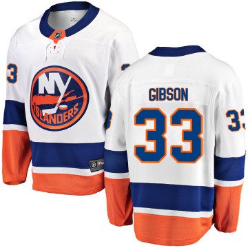 Breakaway Fanatics Branded Men's Christopher Gibson New York Islanders ized Away Jersey - White