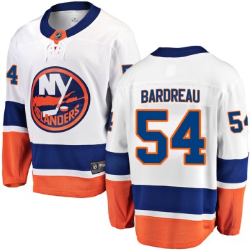 Breakaway Fanatics Branded Men's Cole Bardreau New York Islanders Away Jersey - White