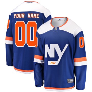 Breakaway Fanatics Branded Men's Custom New York Islanders Custom Alternate Jersey - Blue