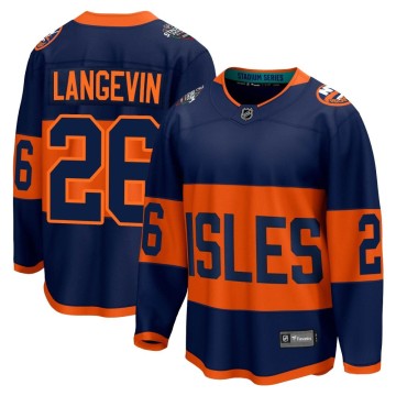 Breakaway Fanatics Branded Men's Dave Langevin New York Islanders 2024 Stadium Series Jersey - Navy