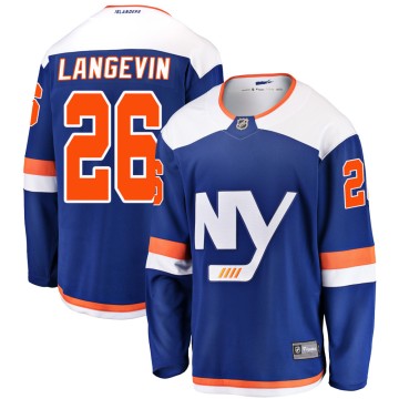 Breakaway Fanatics Branded Men's Dave Langevin New York Islanders Alternate Jersey - Blue