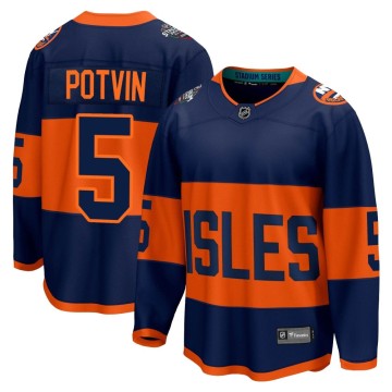 Breakaway Fanatics Branded Men's Denis Potvin New York Islanders 2024 Stadium Series Jersey - Navy