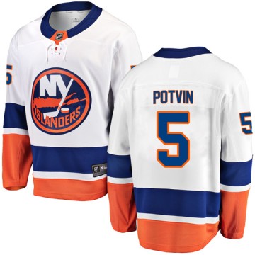 Breakaway Fanatics Branded Men's Denis Potvin New York Islanders Away Jersey - White