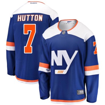 Breakaway Fanatics Branded Men's Grant Hutton New York Islanders Alternate Jersey - Blue