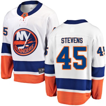 Breakaway Fanatics Branded Men's John Stevens New York Islanders Away Jersey - White