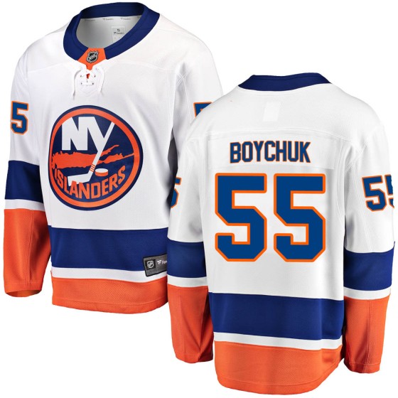 Breakaway Fanatics Branded Men's Johnny Boychuk New York Islanders Away Jersey - White