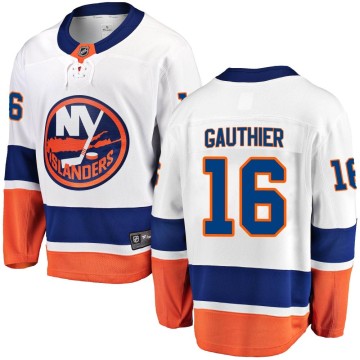 Breakaway Fanatics Branded Men's Julien Gauthier New York Islanders Away Jersey - White