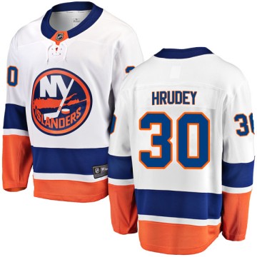 Breakaway Fanatics Branded Men's Kelly Hrudey New York Islanders Away Jersey - White