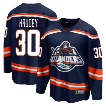 Breakaway Fanatics Branded Men's Kelly Hrudey New York Islanders Special Edition 2.0 Jersey - Navy