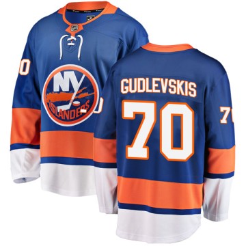 Breakaway Fanatics Branded Men's Kristers Gudlevskis New York Islanders Home Jersey - Blue