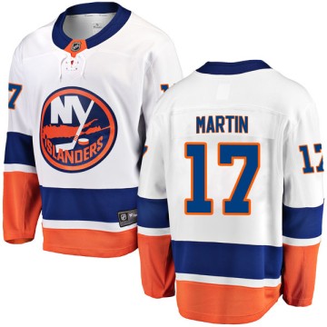 Breakaway Fanatics Branded Men's Matt Martin New York Islanders Away Jersey - White