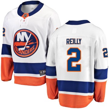 Breakaway Fanatics Branded Men's Mike Reilly New York Islanders Away Jersey - White