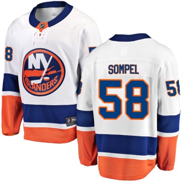 Breakaway Fanatics Branded Men's Mitchell Vande Sompel New York Islanders Away Jersey - White