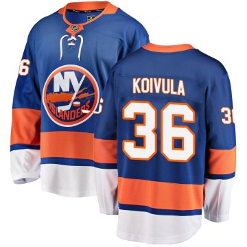Breakaway Fanatics Branded Men's Otto Koivula New York Islanders Home Jersey - Blue