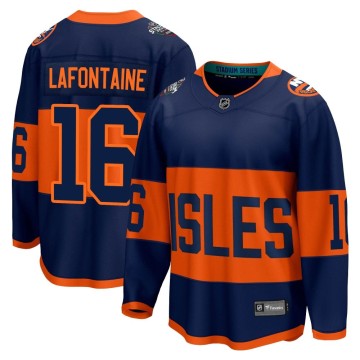 Breakaway Fanatics Branded Men's Pat LaFontaine New York Islanders 2024 Stadium Series Jersey - Navy