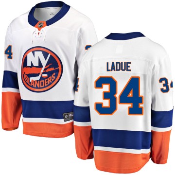Breakaway Fanatics Branded Men's Paul LaDue New York Islanders Away Jersey - White