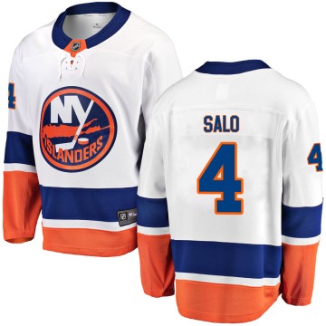 Breakaway Fanatics Branded Men's Robin Salo New York Islanders Away Jersey - White
