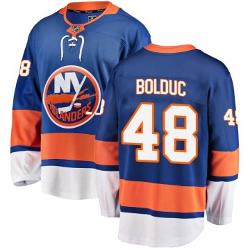 Breakaway Fanatics Branded Men's Samuel Bolduc New York Islanders Home Jersey - Blue
