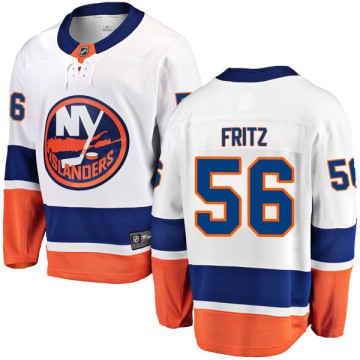 Breakaway Fanatics Branded Men's Tanner Fritz New York Islanders Away Jersey - White
