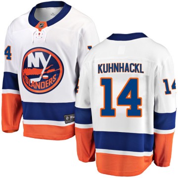 Breakaway Fanatics Branded Men's Tom Kuhnhackl New York Islanders Away Jersey - White