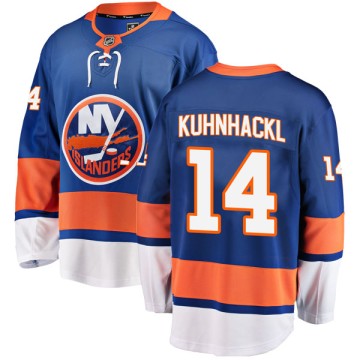 Breakaway Fanatics Branded Men's Tom Kuhnhackl New York Islanders Home Jersey - Blue