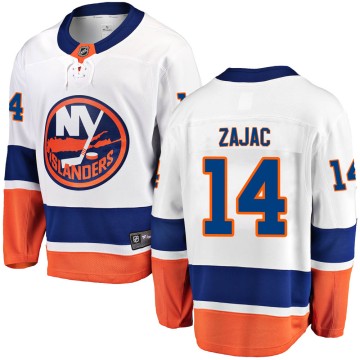 Breakaway Fanatics Branded Men's Travis Zajac New York Islanders Away Jersey - White