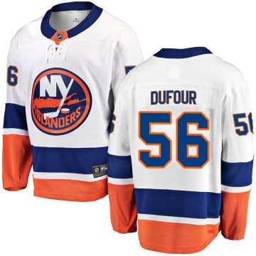 Breakaway Fanatics Branded Men's William Dufour New York Islanders Away Jersey - White